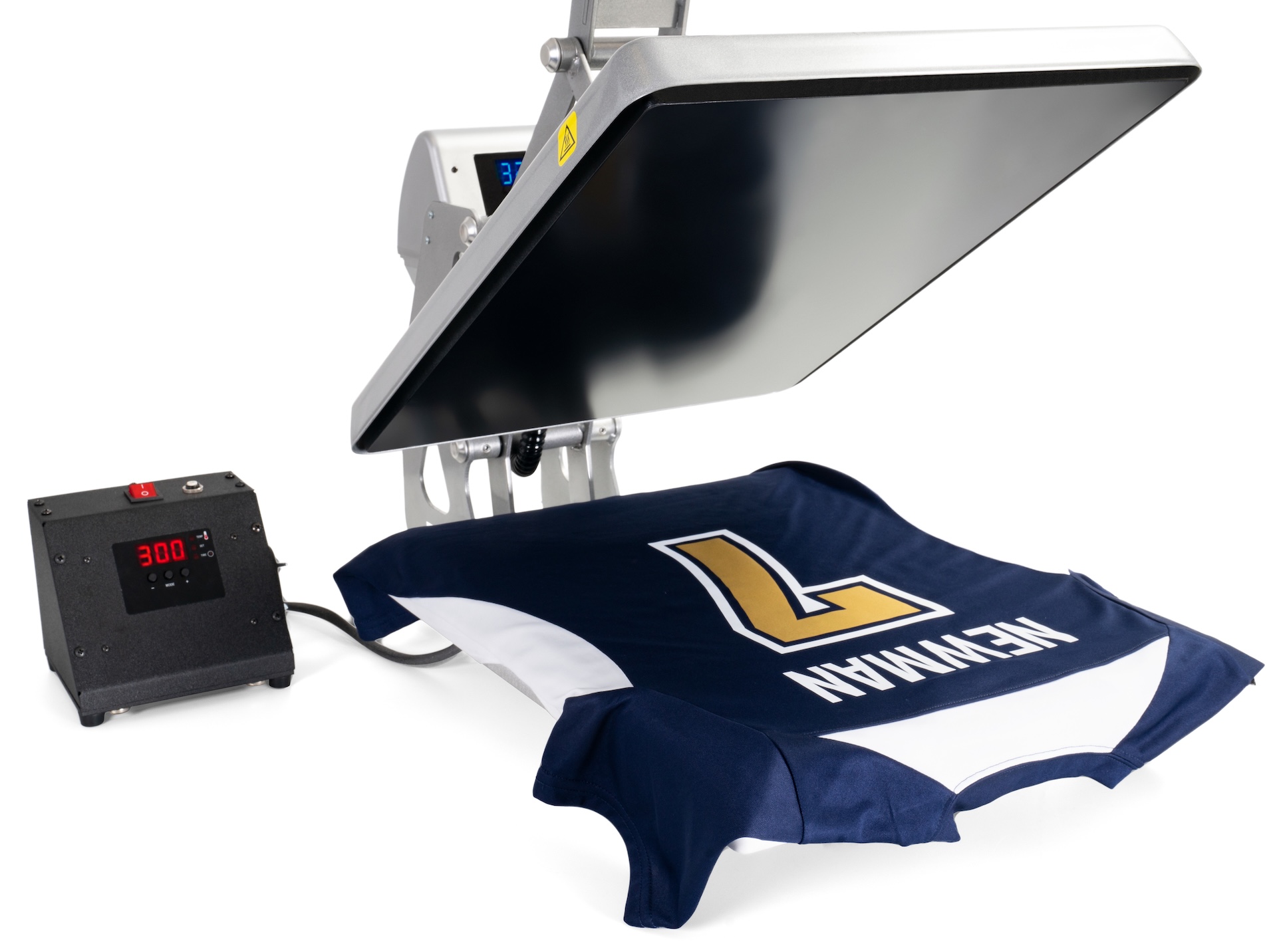 Hotronix heat press for DTF apparel decoration