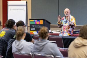 Impressions Expo Charlie Taublieb screen printing education session 