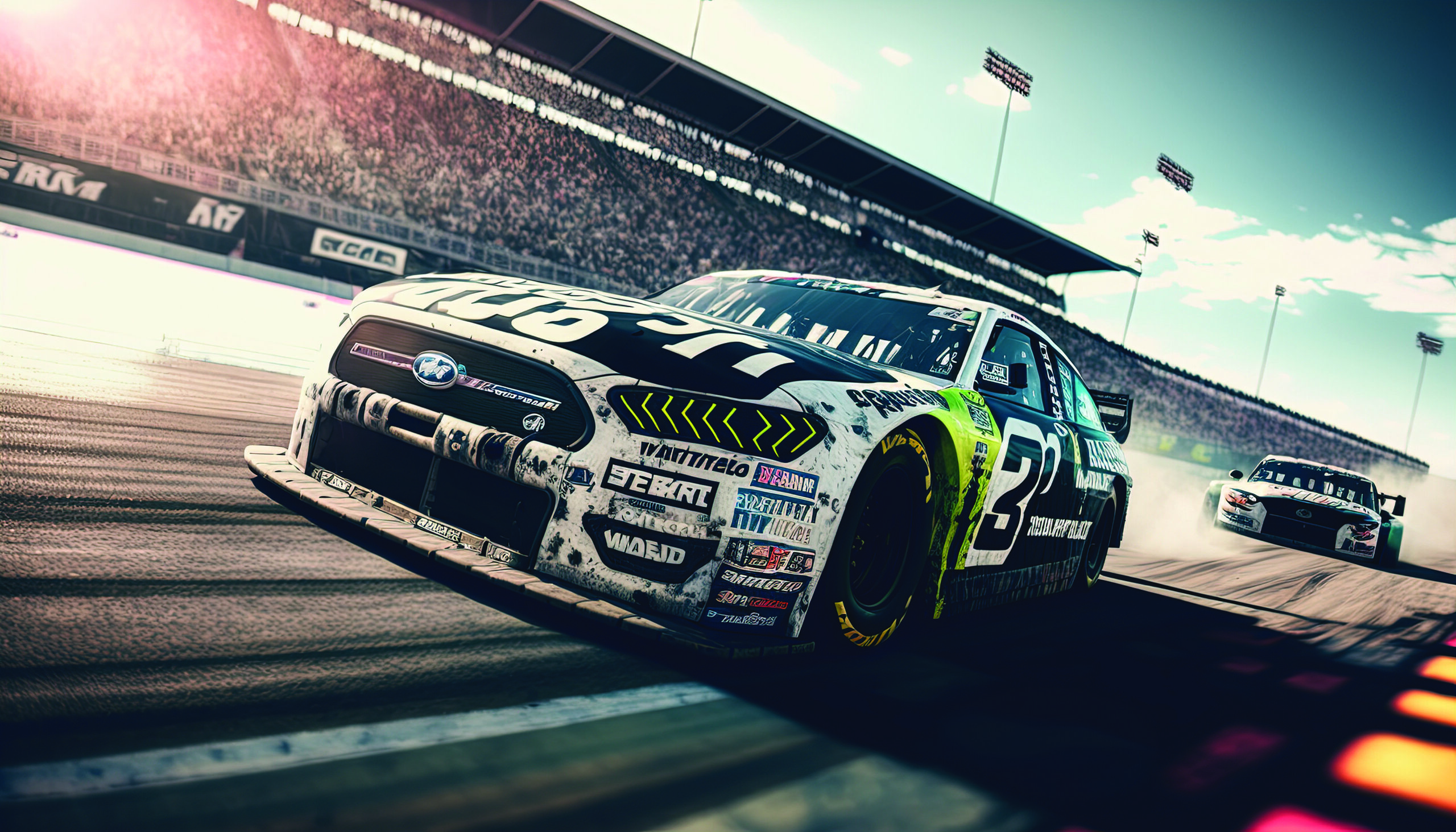 Race car screen printing