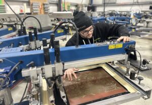 Axelrad T-shirt screen printing press