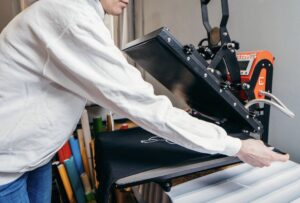 Quality Assurance heat pressing custom decorated apparel