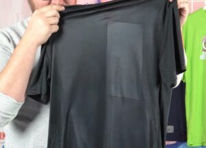 Scorched shirt during heat press decoration