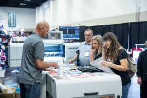 A DTF Printing at Impressions Expo 2025 in Long Beach, California