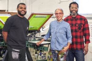 Artmeetschaos staff, screen printing apparel