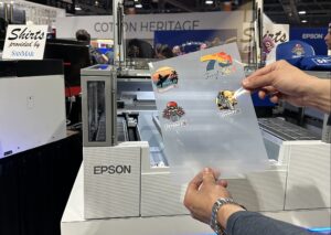 Epson DTF printer and ganged transfer sheet