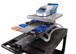 A specialty platen for Heat Press decoration of koozies