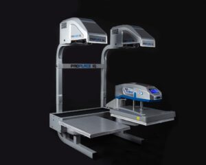 STAHLS' Dual Air Fusion IQ heat press for decorated apparel