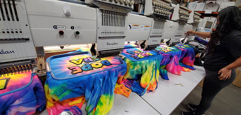 Big Printing embroidery on hoodies apparel printing shop