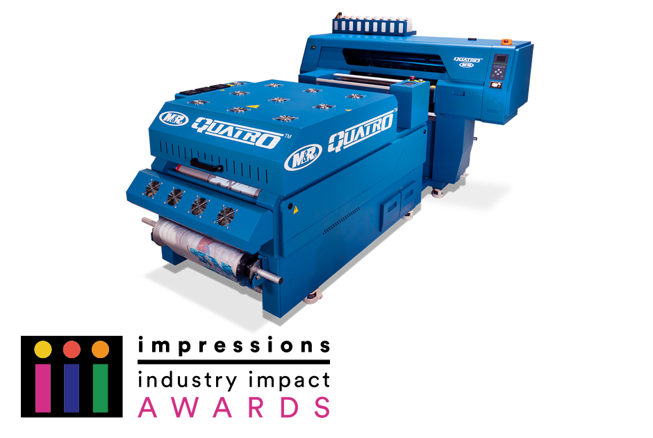 2024 Impressions Industry Impact Awards Best New DTF Tech: M&R Quatro Direct-to-Film (DTF) System
