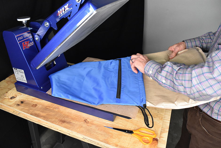 Using a Pillow for heat press apparel decoration