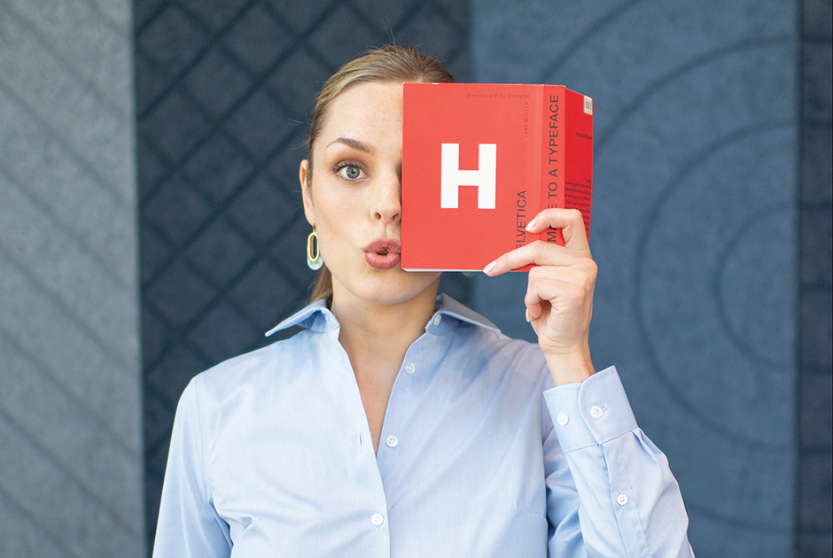 Edwards Garment female model placket woven dress shirt