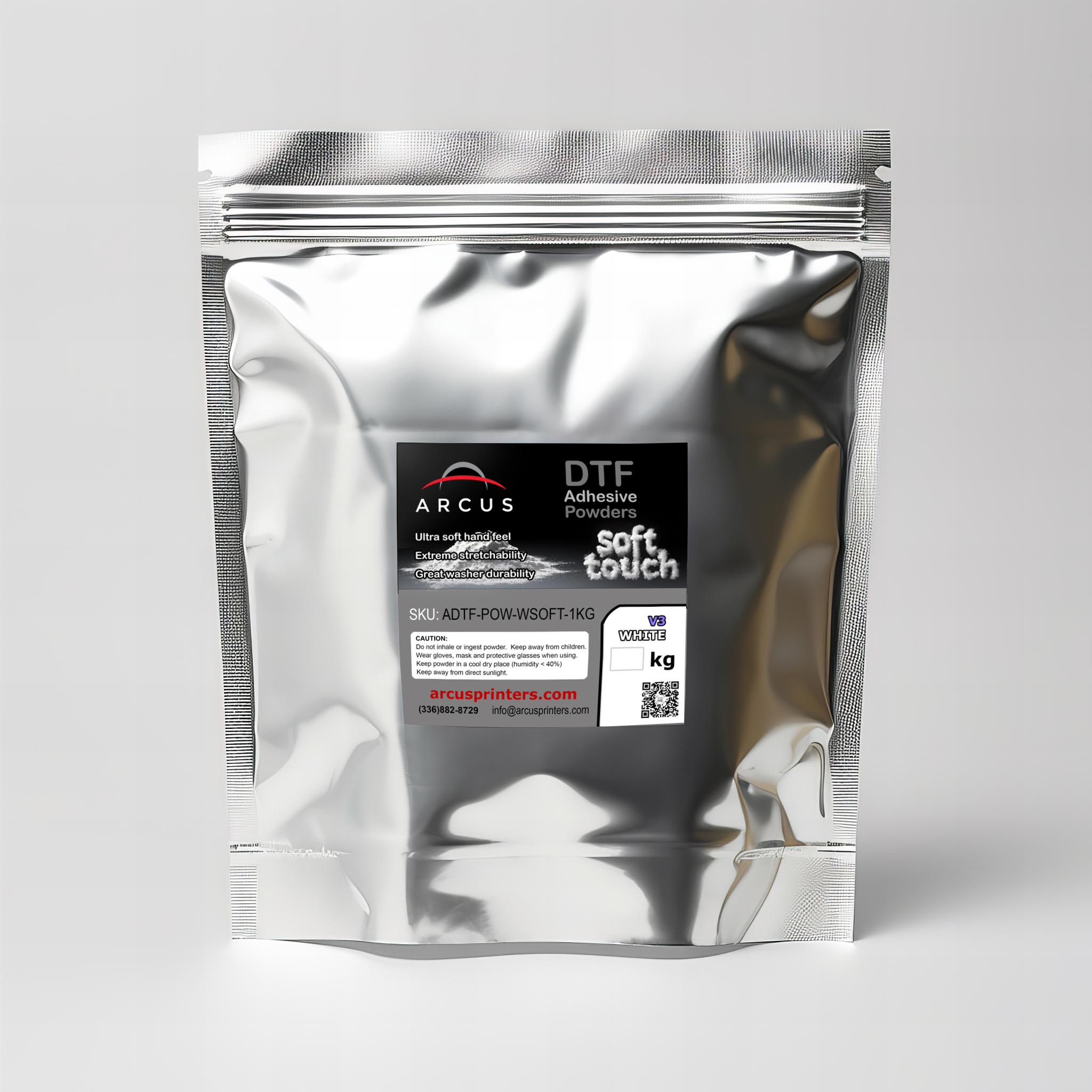 Arcus soft touch DTF powder apparel decoration