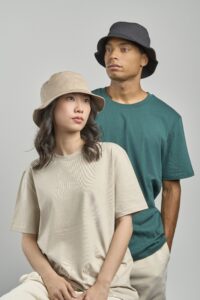 Models wearing Atlantis Headwear