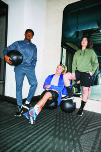 Models wearing athleisure