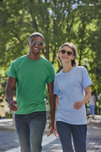 HanesBrands models wearing T-shirts