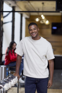 T-shirt male model Hanes Beefy-T