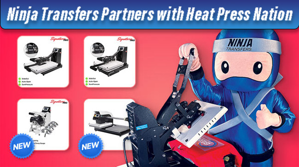 Ninja Transfers Heat Press Nation heat transfers