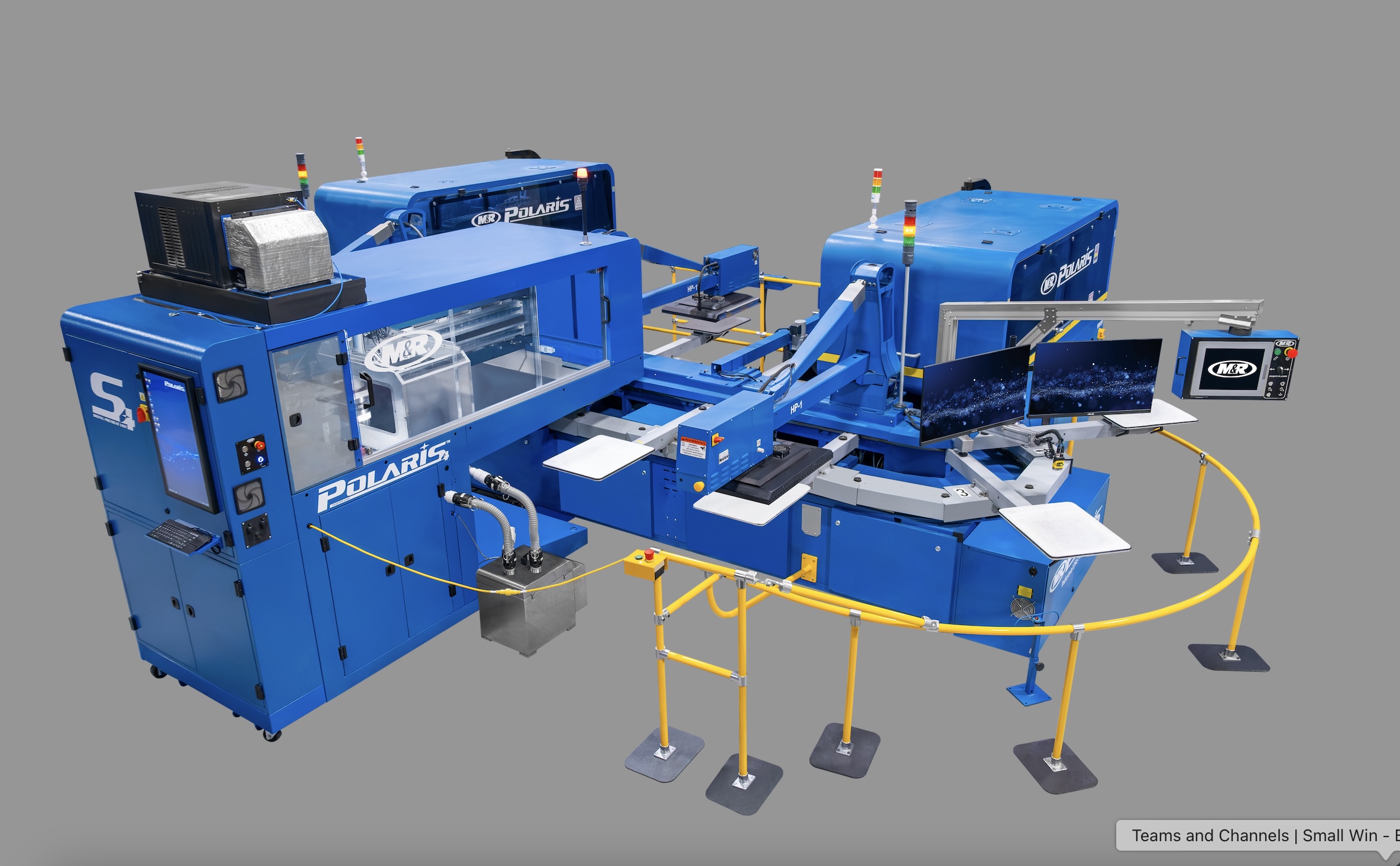 M&R Xaar Polaris dtg apparel decoratig pretreatment system