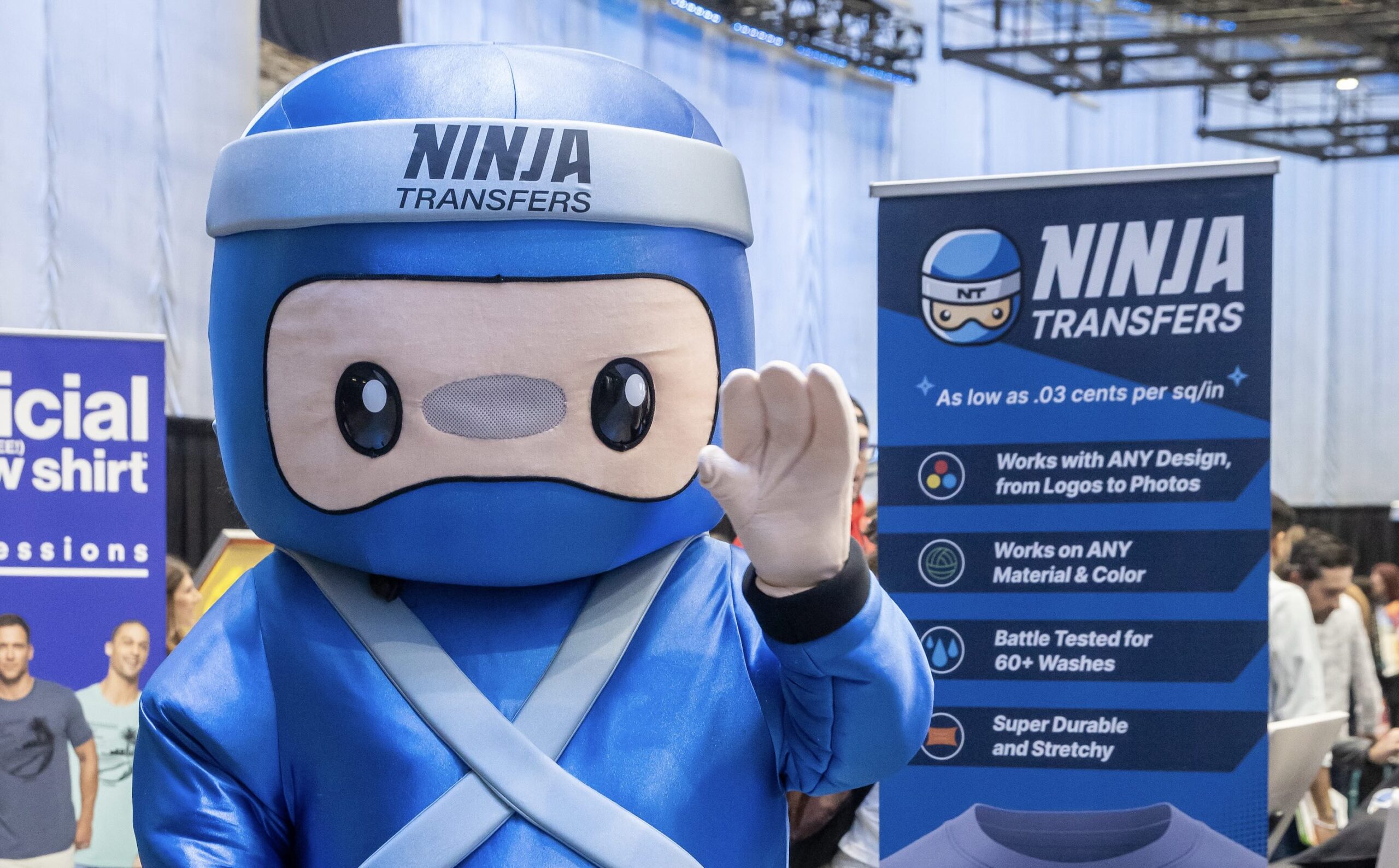 Ninja Transfers DTG transfers via UPS