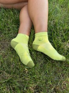 Sock 101 model wearing performance socks