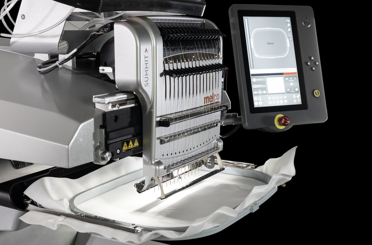 Melco SUMMIT embroidery machine