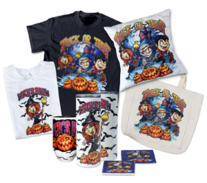 Custom Halloween apparel and merchandise collection by Dane Clement