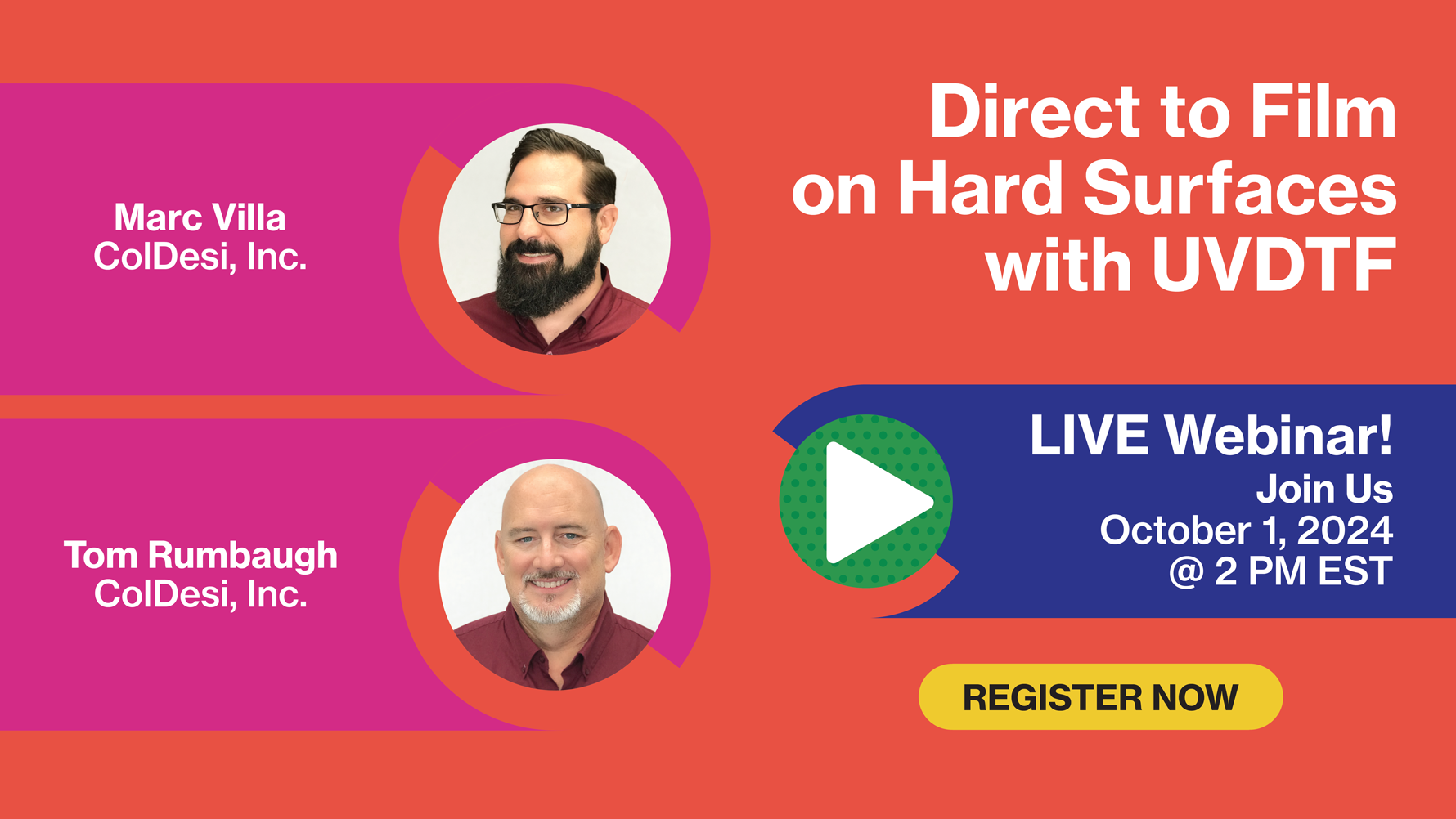 Impressions ColDesi UVDTF live webinar
