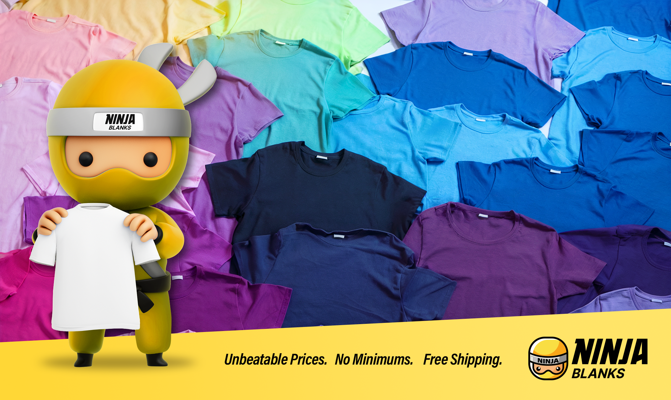 Ninja Transfers Blank apparel for custom decorating