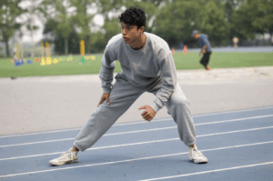 Royal Apparel model wearing athleisure