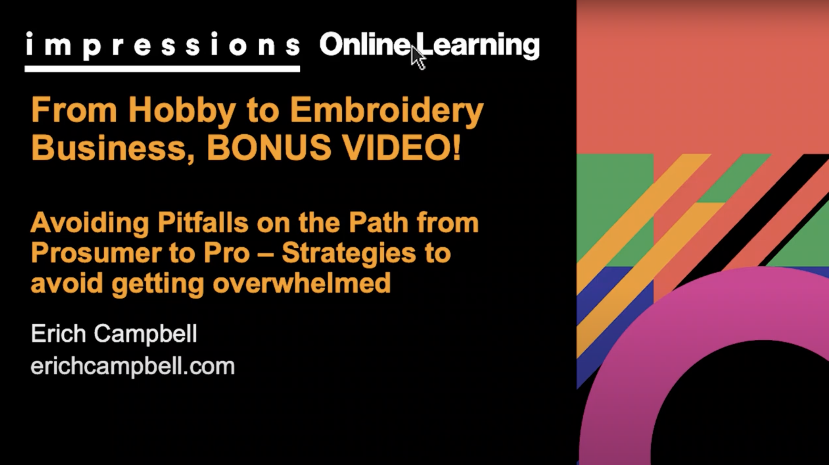 Embroidery business how-to, getting started