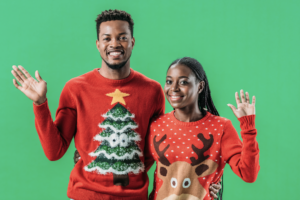 Custom decorated Christmas sweaters