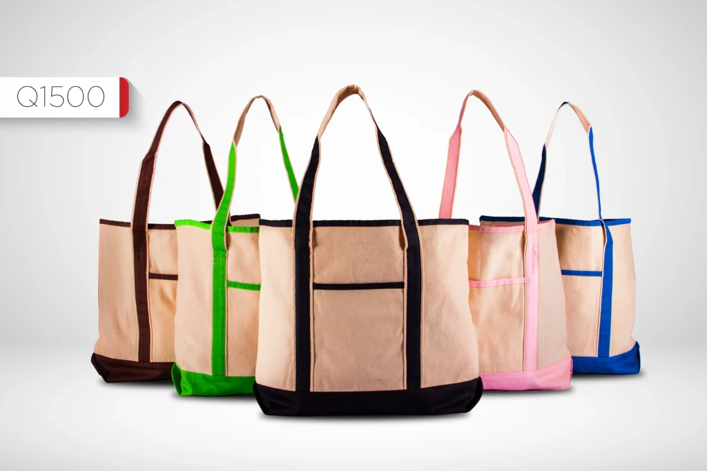 Q-Tees cotton canvas totes for custom decorators